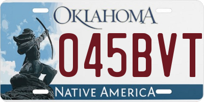 OK license plate 045BVT