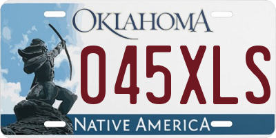OK license plate 045XLS