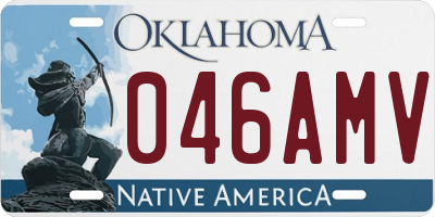 OK license plate 046AMV