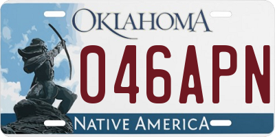 OK license plate 046APN