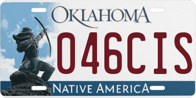 OK license plate 046CIS