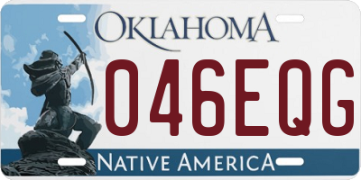OK license plate 046EQG