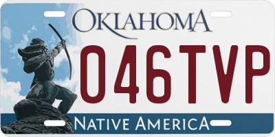 OK license plate 046TVP