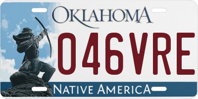 OK license plate 046VRE