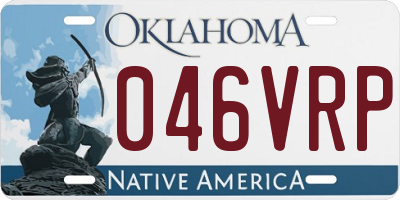 OK license plate 046VRP