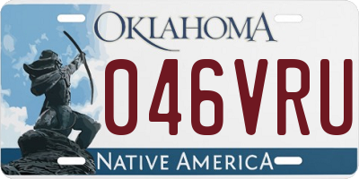 OK license plate 046VRU