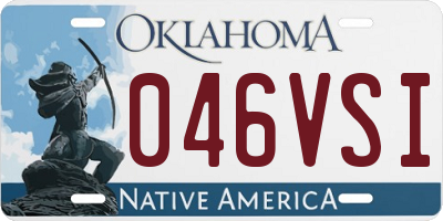 OK license plate 046VSI