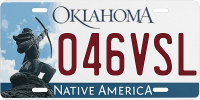 OK license plate 046VSL