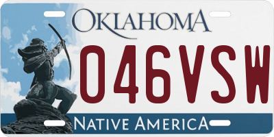 OK license plate 046VSW