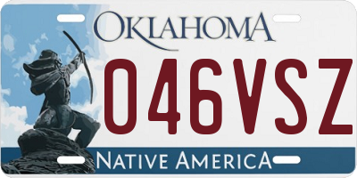 OK license plate 046VSZ