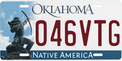 OK license plate 046VTG