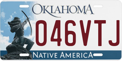OK license plate 046VTJ