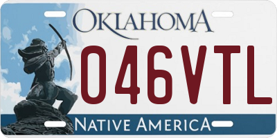 OK license plate 046VTL