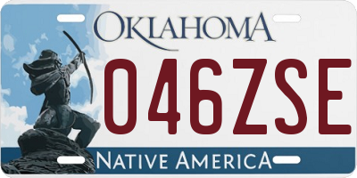 OK license plate 046ZSE