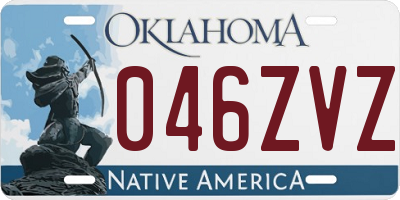 OK license plate 046ZVZ