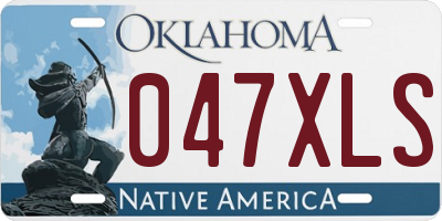 OK license plate 047XLS