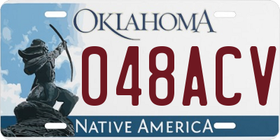 OK license plate 048ACV