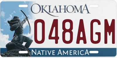 OK license plate 048AGM