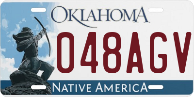 OK license plate 048AGV