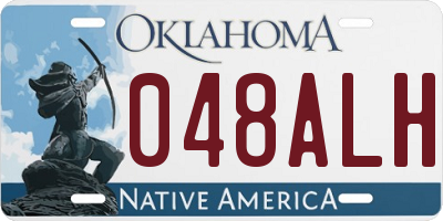 OK license plate 048ALH