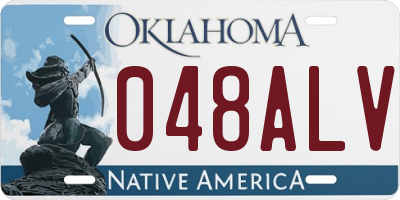 OK license plate 048ALV