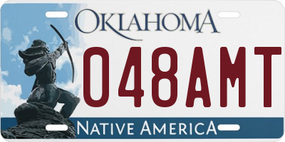 OK license plate 048AMT