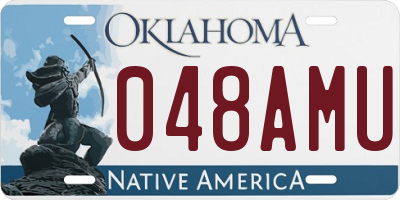 OK license plate 048AMU