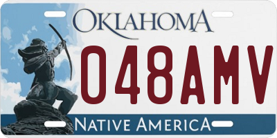 OK license plate 048AMV
