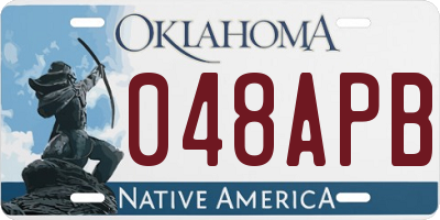 OK license plate 048APB