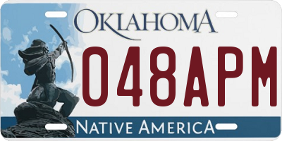 OK license plate 048APM