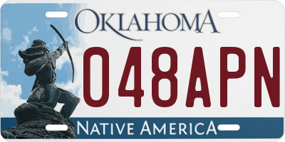 OK license plate 048APN