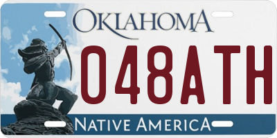 OK license plate 048ATH
