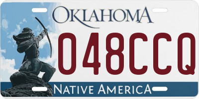 OK license plate 048CCQ