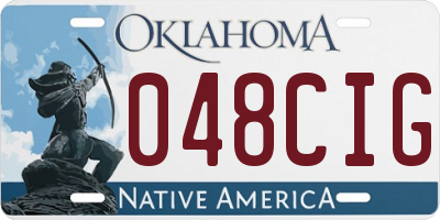 OK license plate 048CIG