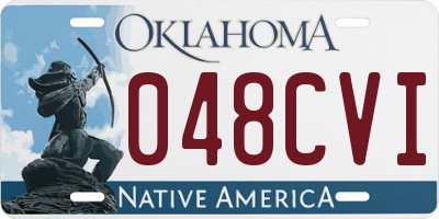 OK license plate 048CVI