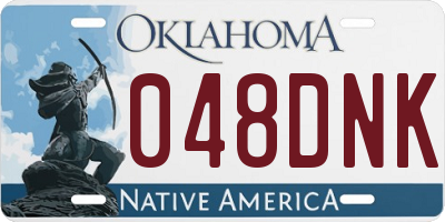 OK license plate 048DNK