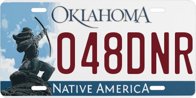 OK license plate 048DNR