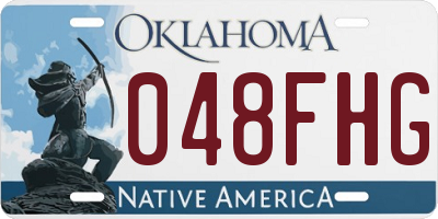 OK license plate 048FHG