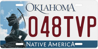 OK license plate 048TVP