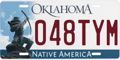 OK license plate 048TYM