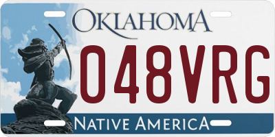 OK license plate 048VRG