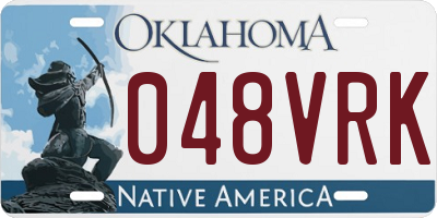 OK license plate 048VRK