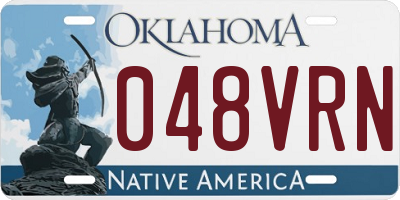 OK license plate 048VRN