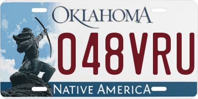 OK license plate 048VRU