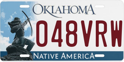 OK license plate 048VRW