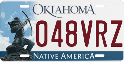 OK license plate 048VRZ