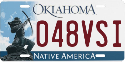 OK license plate 048VSI