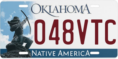OK license plate 048VTC