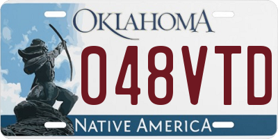 OK license plate 048VTD