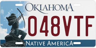 OK license plate 048VTF